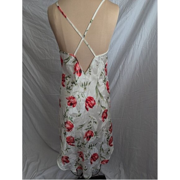 Vintage Josie Floral Lace Trim Nightie w/ Matching Robe Coquette Sexy Silky EUC - Picture 5 of 10